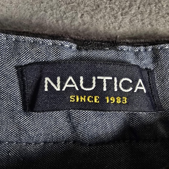 Nautica Corduroy Pants Mens 30x30 Black The Deck Pant Classic Fit Casual Chino‎ - Picture 6 of 14